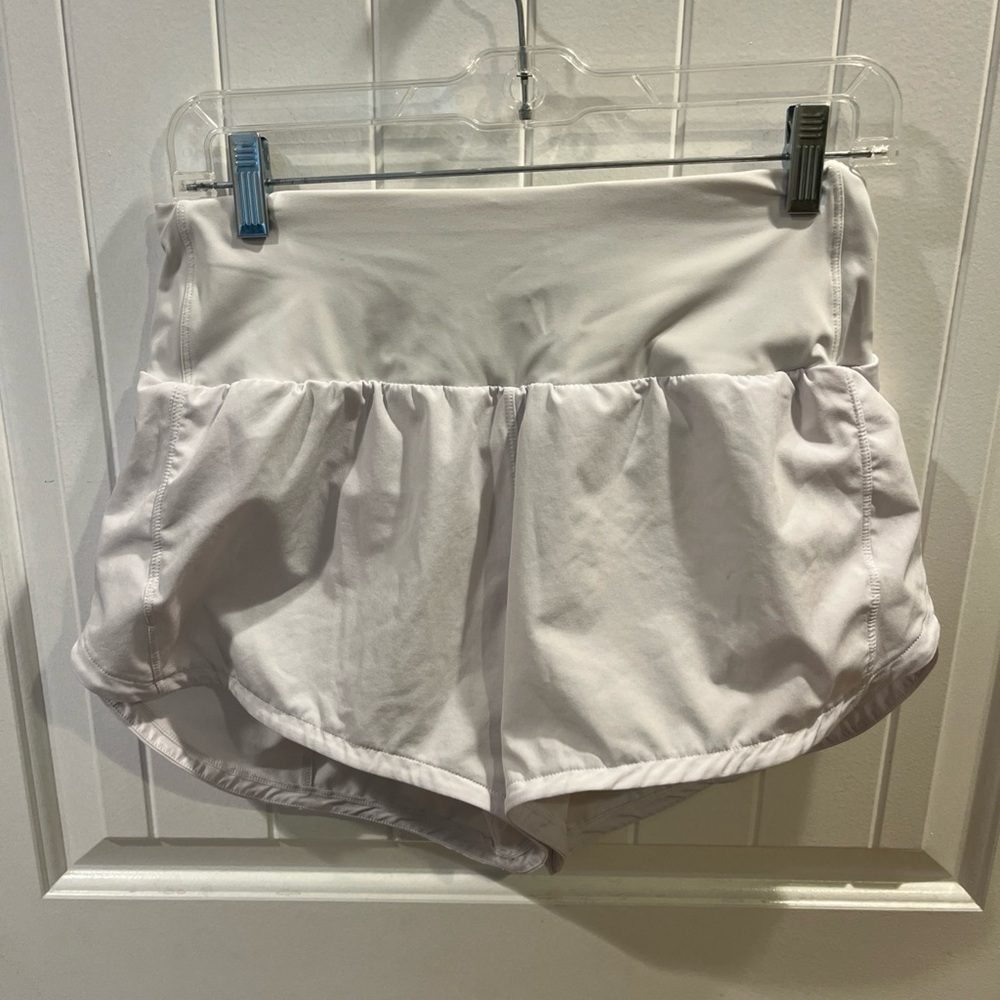 Women’s White Athletic Shorts